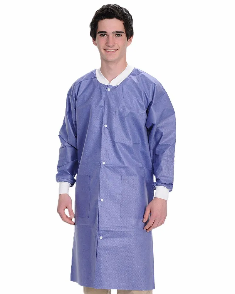 (10/Pack) Valumax Heavy Weight Knee Length Disposable Lab Coats - Neutral Colors