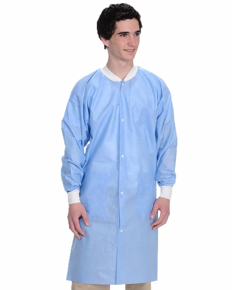 (10/Pack) Valumax Heavy Weight Knee Length Disposable Lab Coats - Neutral Colors