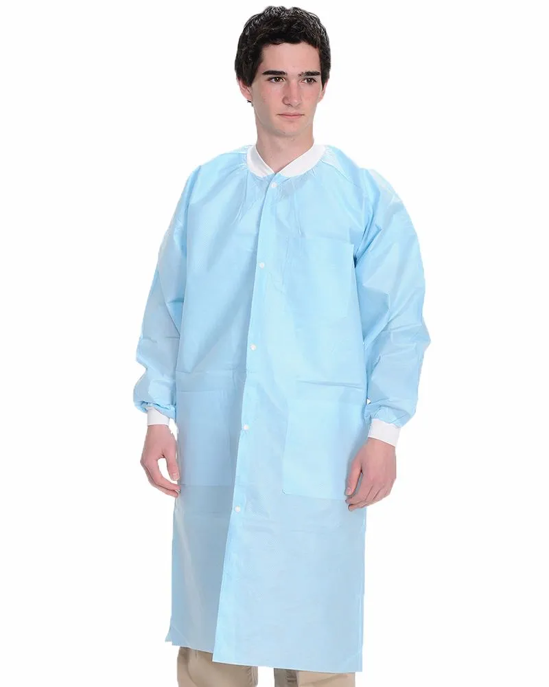 (10/Pack) Valumax Heavy Weight Knee Length Disposable Lab Coats - Neutral Colors