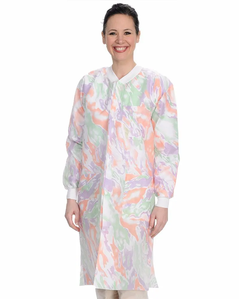 (10/Pack) Valumax Heavy Weight Knee Length Disposable Lab Coats - Neutral Colors