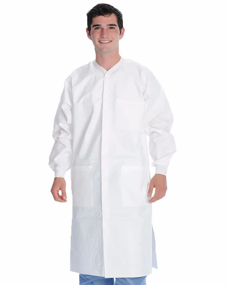 (10/Pack) Valumax Heavy Weight Knee Length Disposable Lab Coats - Neutral Colors