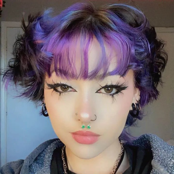 16G Smiling Green Big Eyes Frog Septum Ring