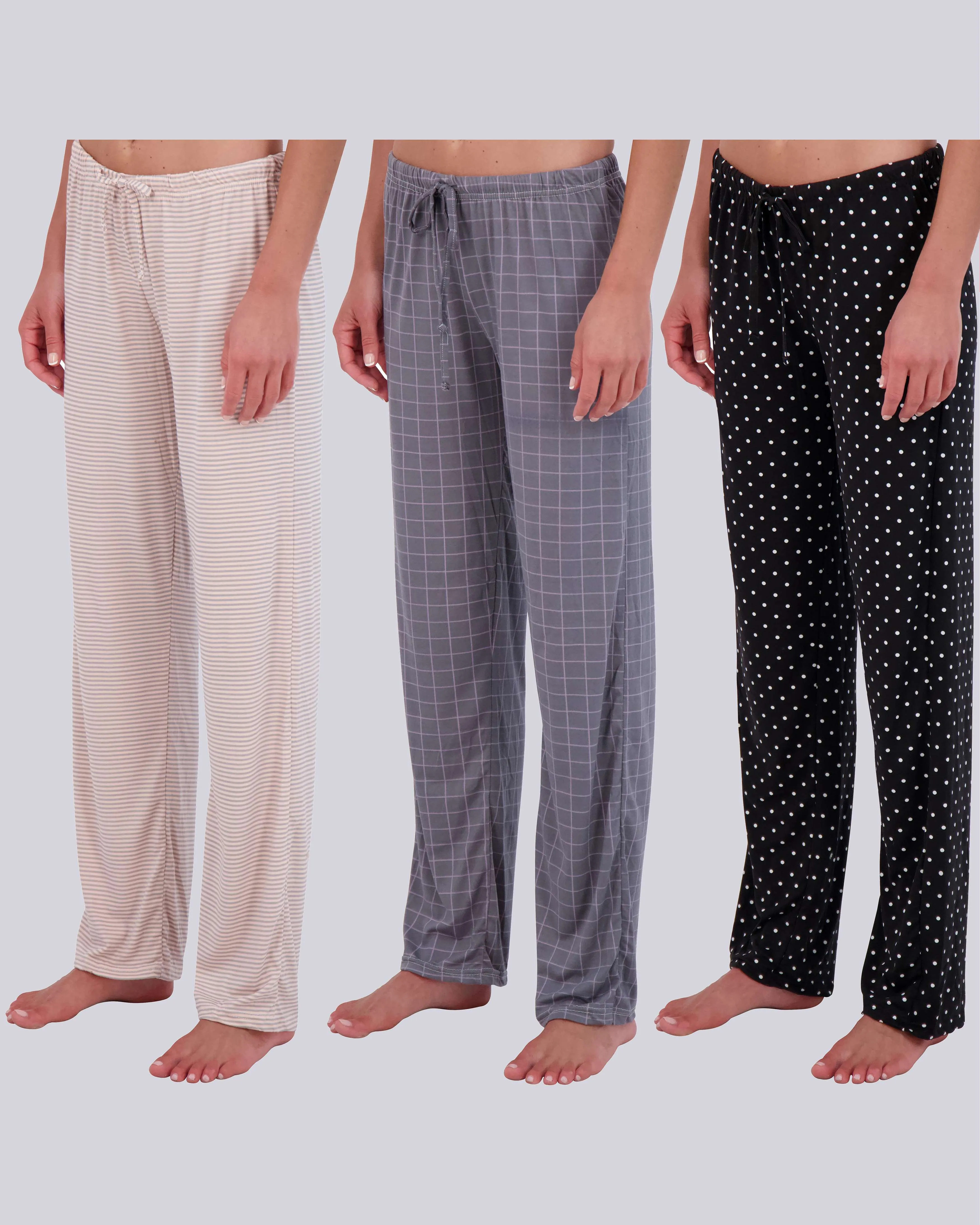 3 Pack: Womens Fleece Pajama Pants