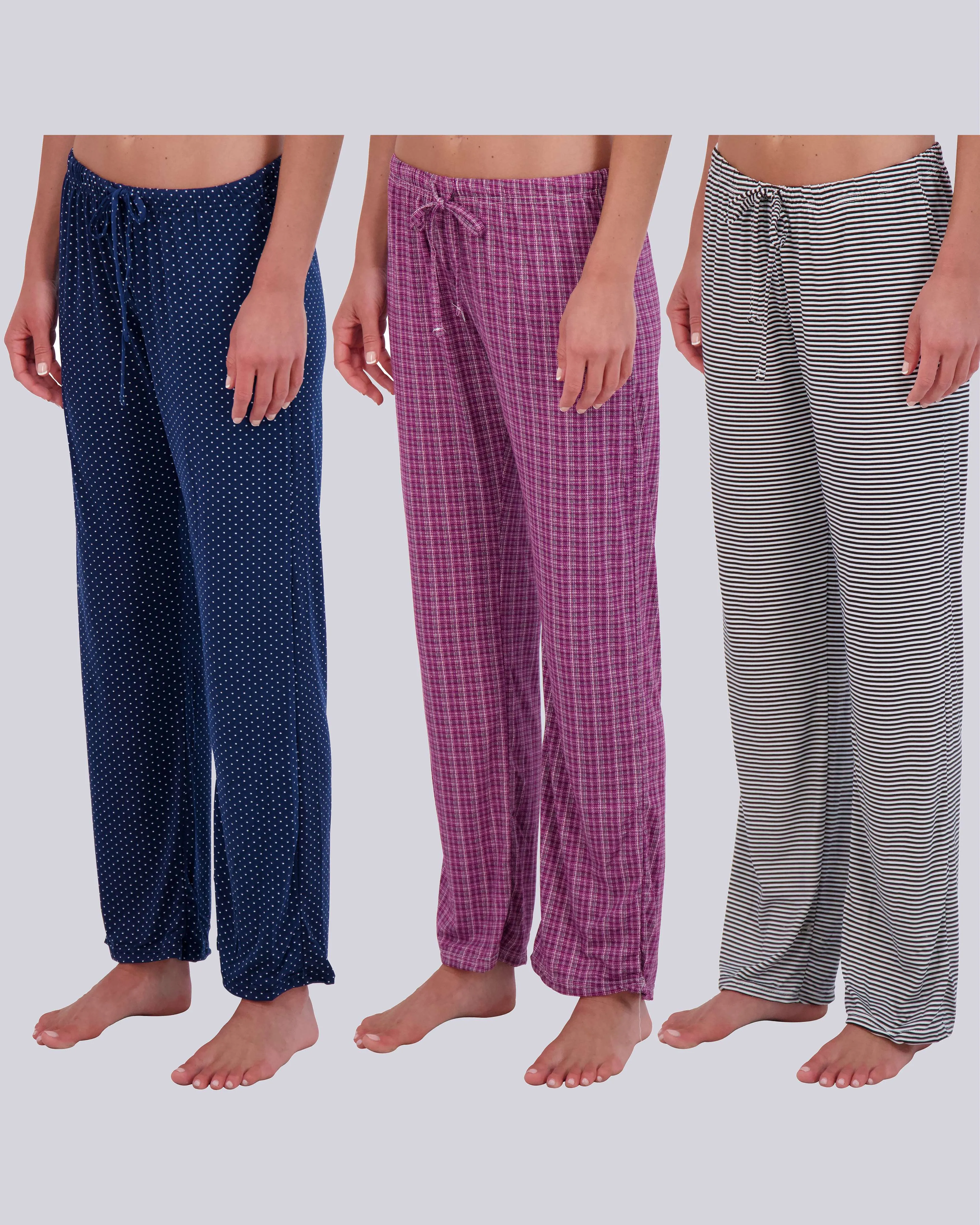 3 Pack: Womens Fleece Pajama Pants