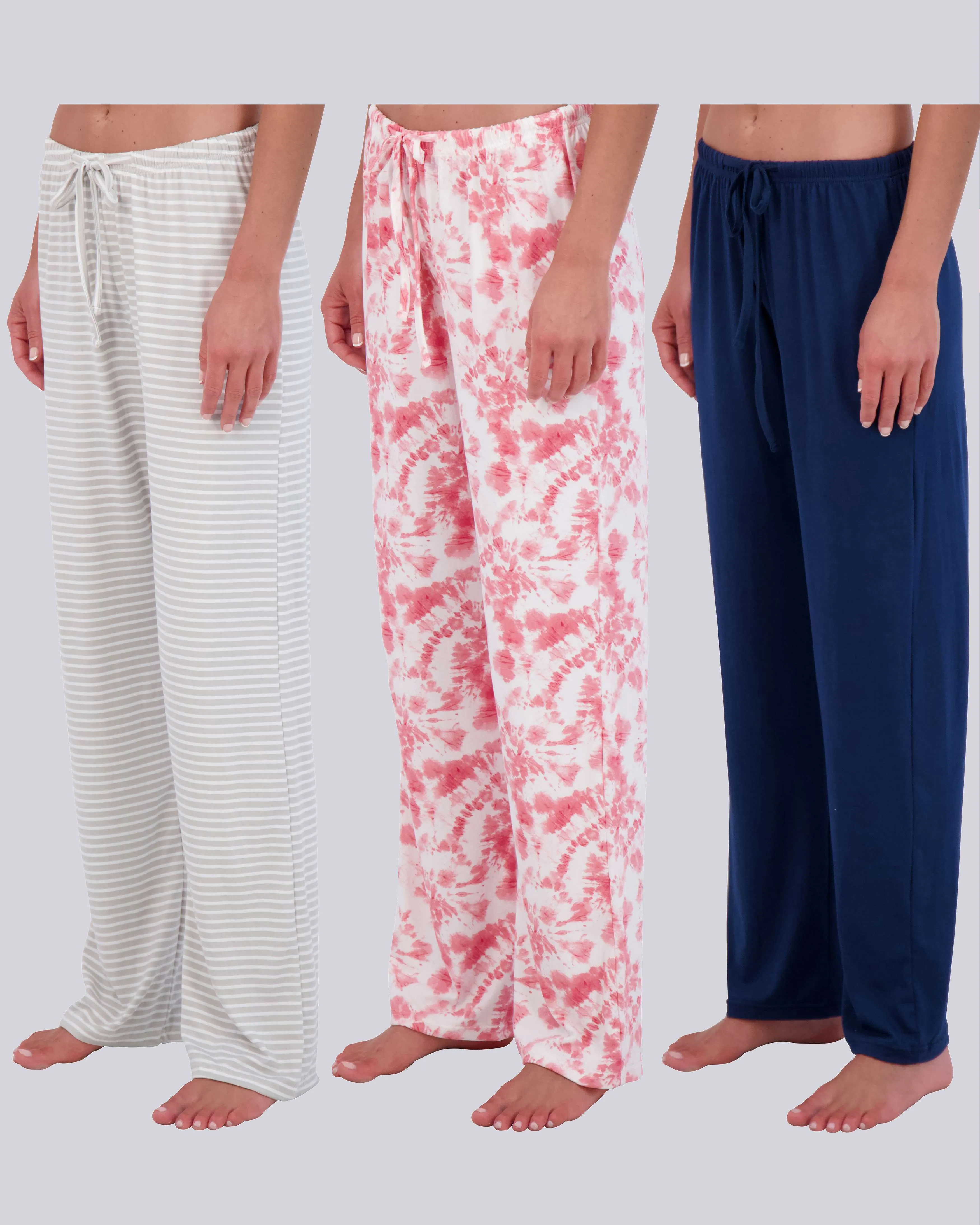 3 Pack: Womens Fleece Pajama Pants