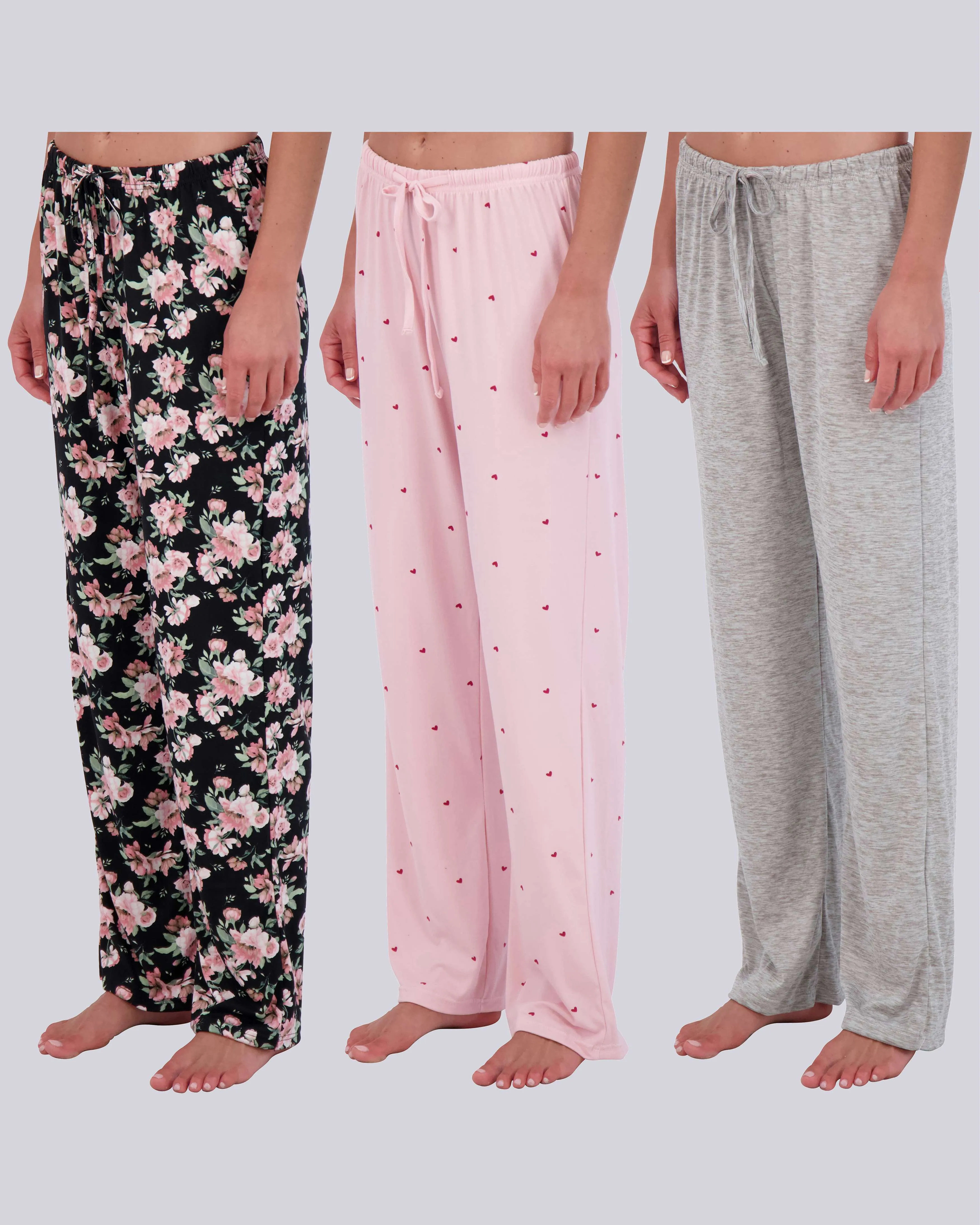 3 Pack: Womens Fleece Pajama Pants