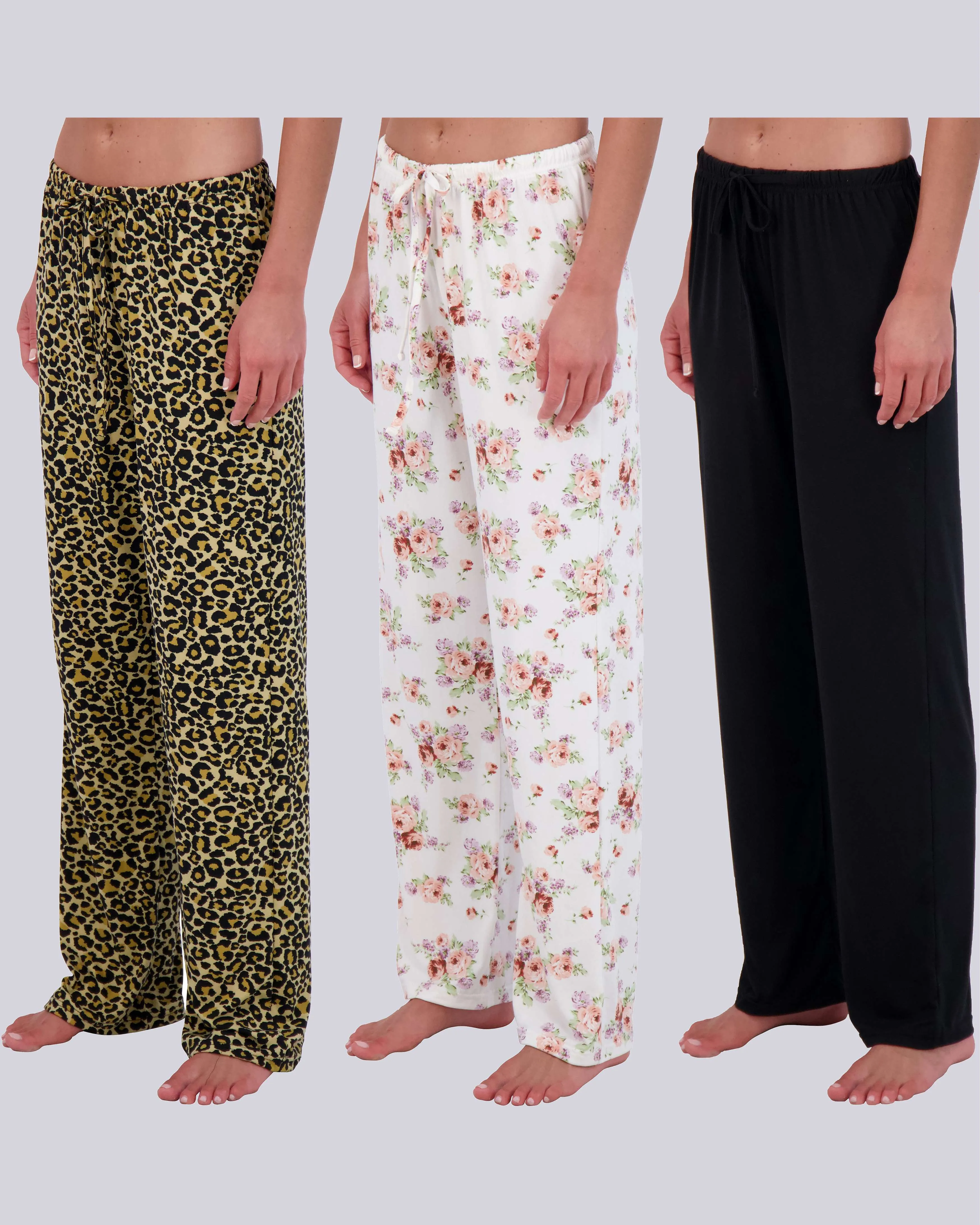 3 Pack: Womens Fleece Pajama Pants