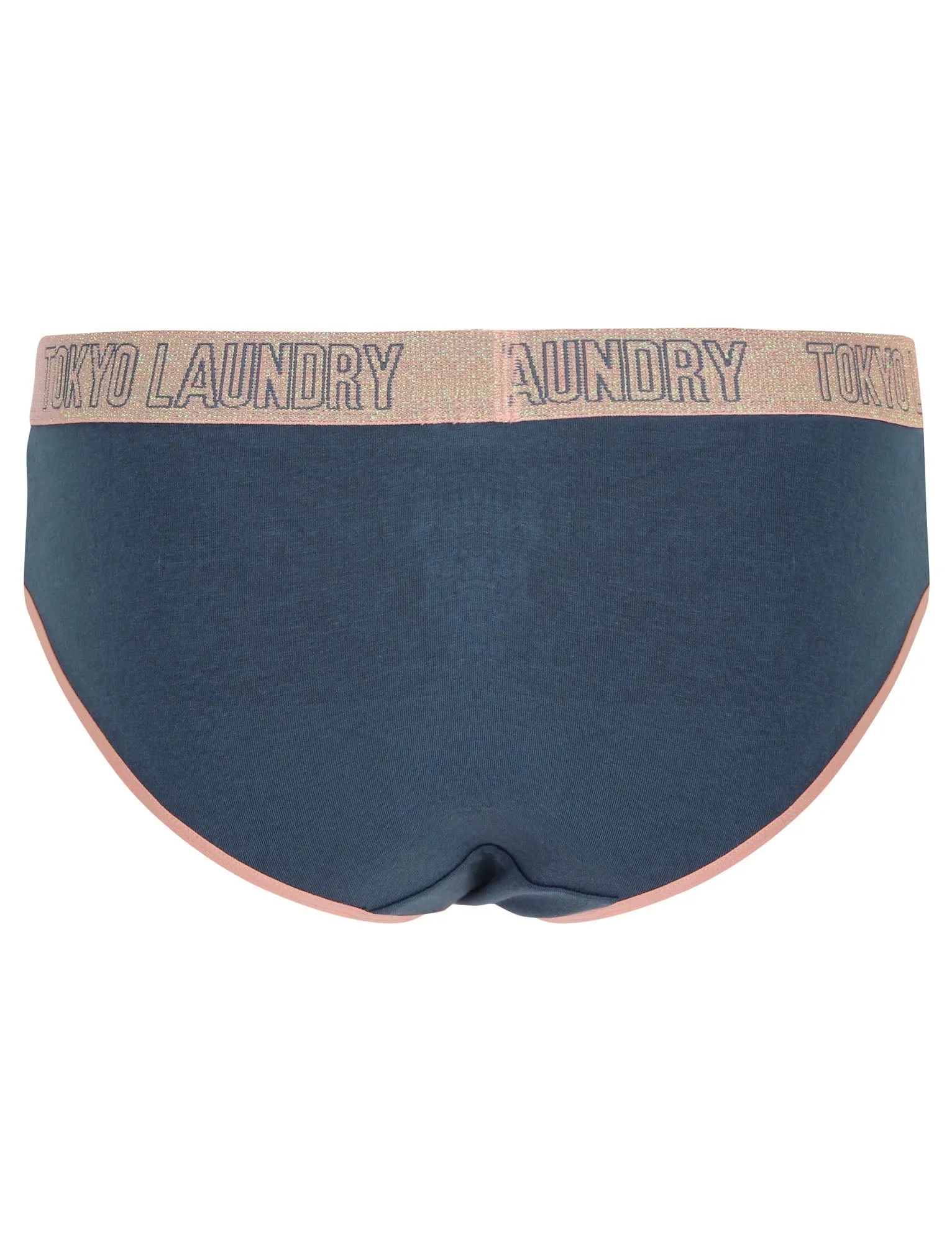 Abby (3 Pack) Assorted Briefs In Blush / Dark Denim / Grey Marl - Tokyo Laundry
