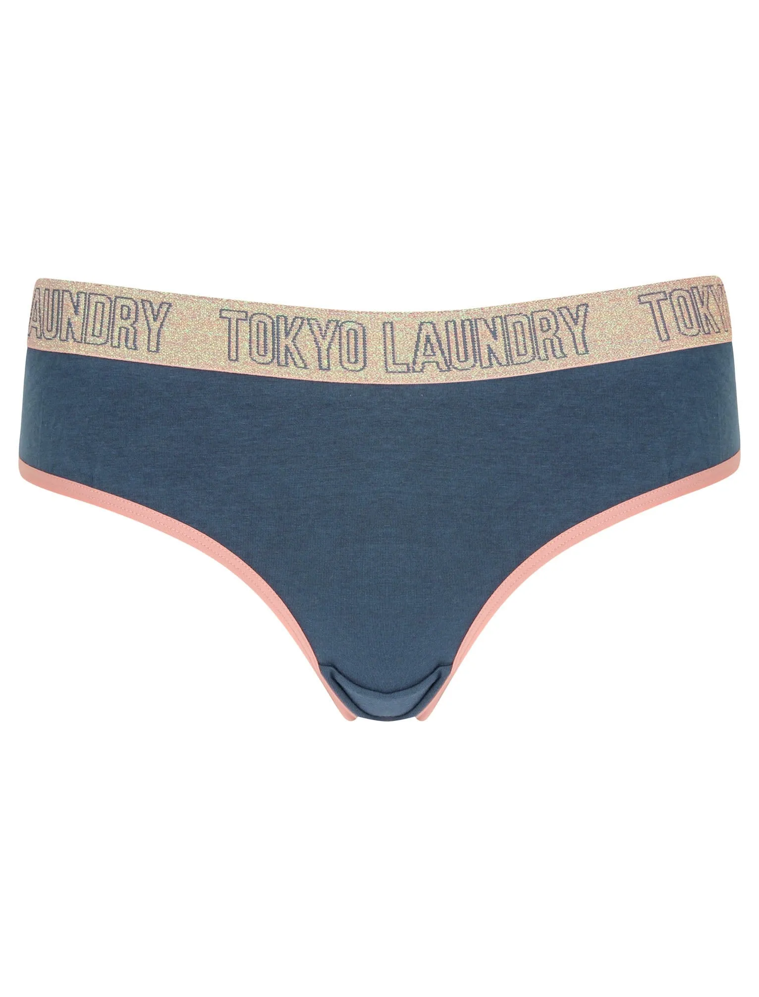 Abby (3 Pack) Assorted Briefs In Blush / Dark Denim / Grey Marl - Tokyo Laundry