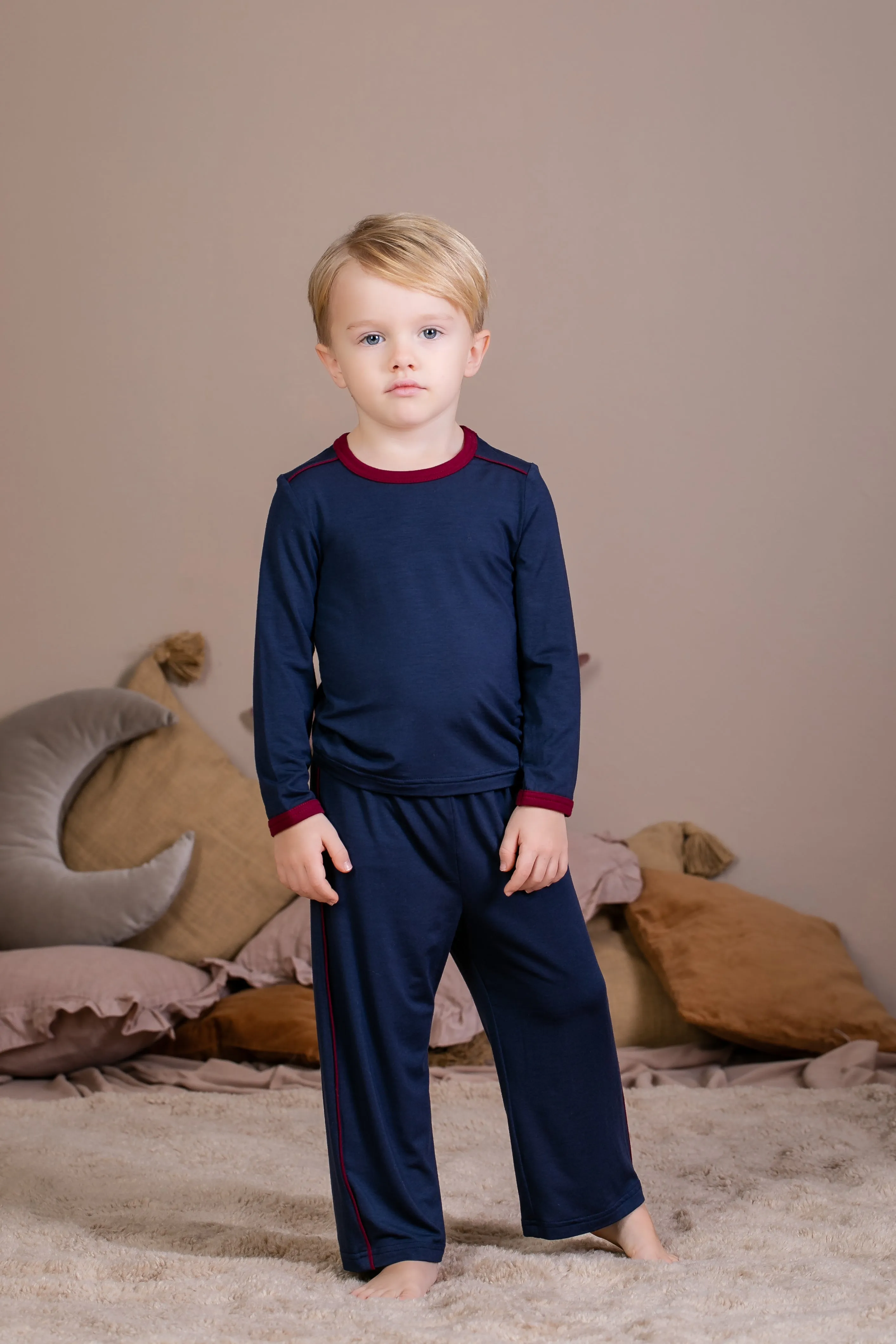 ARON - BOYS' PYJAMA SET IN NAVY