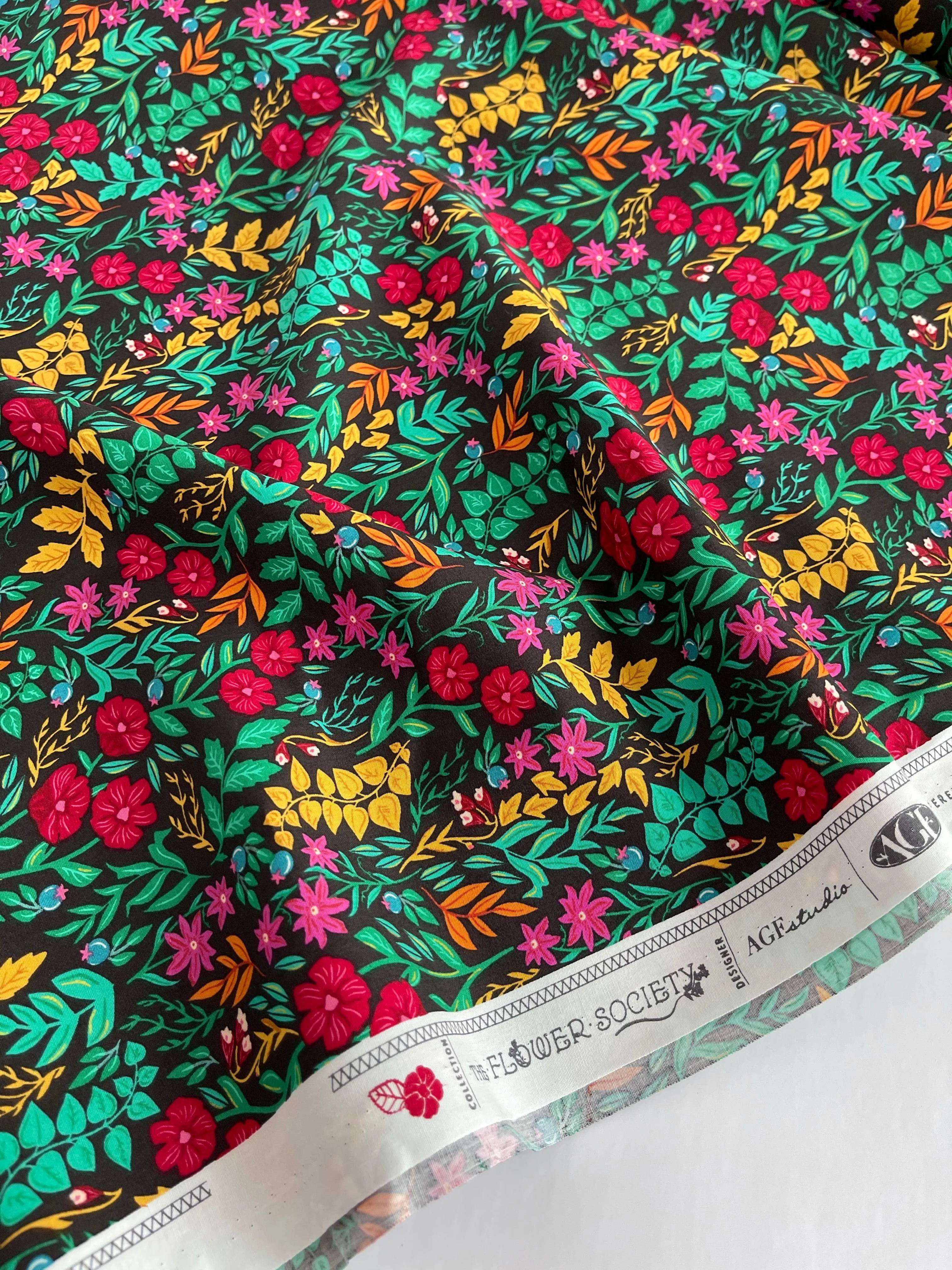 Art Gallery Fabrics - Luminous Floriculture Cotton from Flower Society