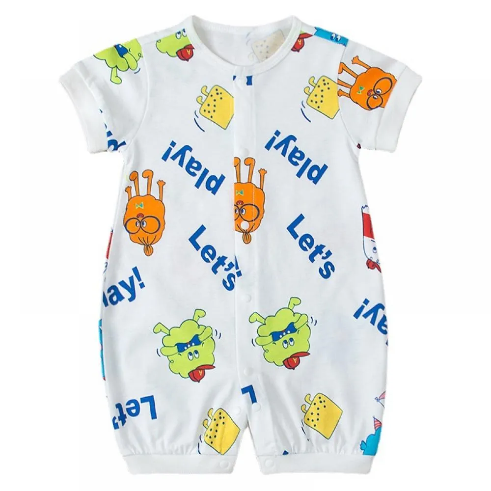 Baby NewBorn Boys And Girls One Piece Summer Pure Cotton Romper Mickey 3M-24M Wholesale Kids Clothing