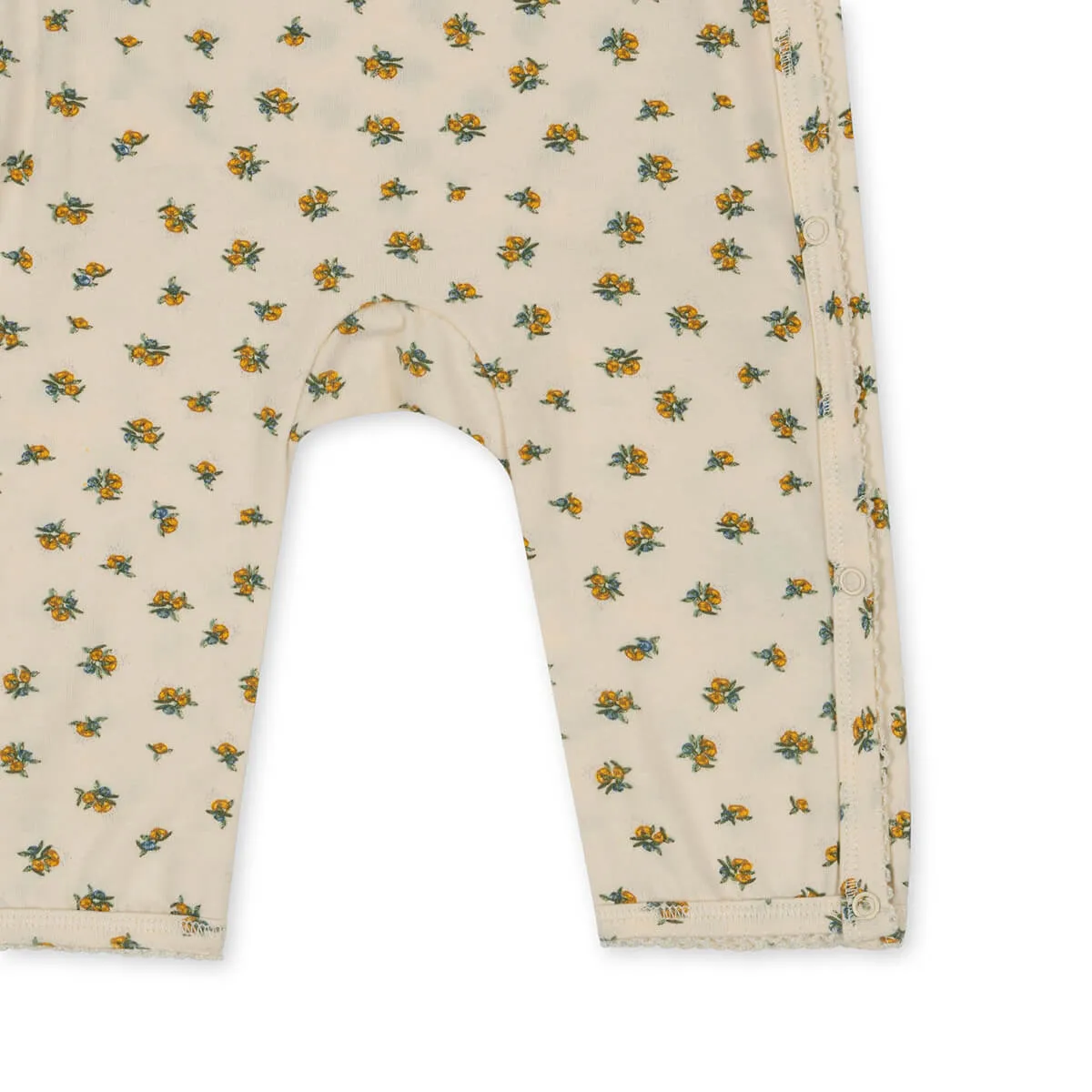 Basic Wrap Onesie in Peonia Limone by Konges Sløjd