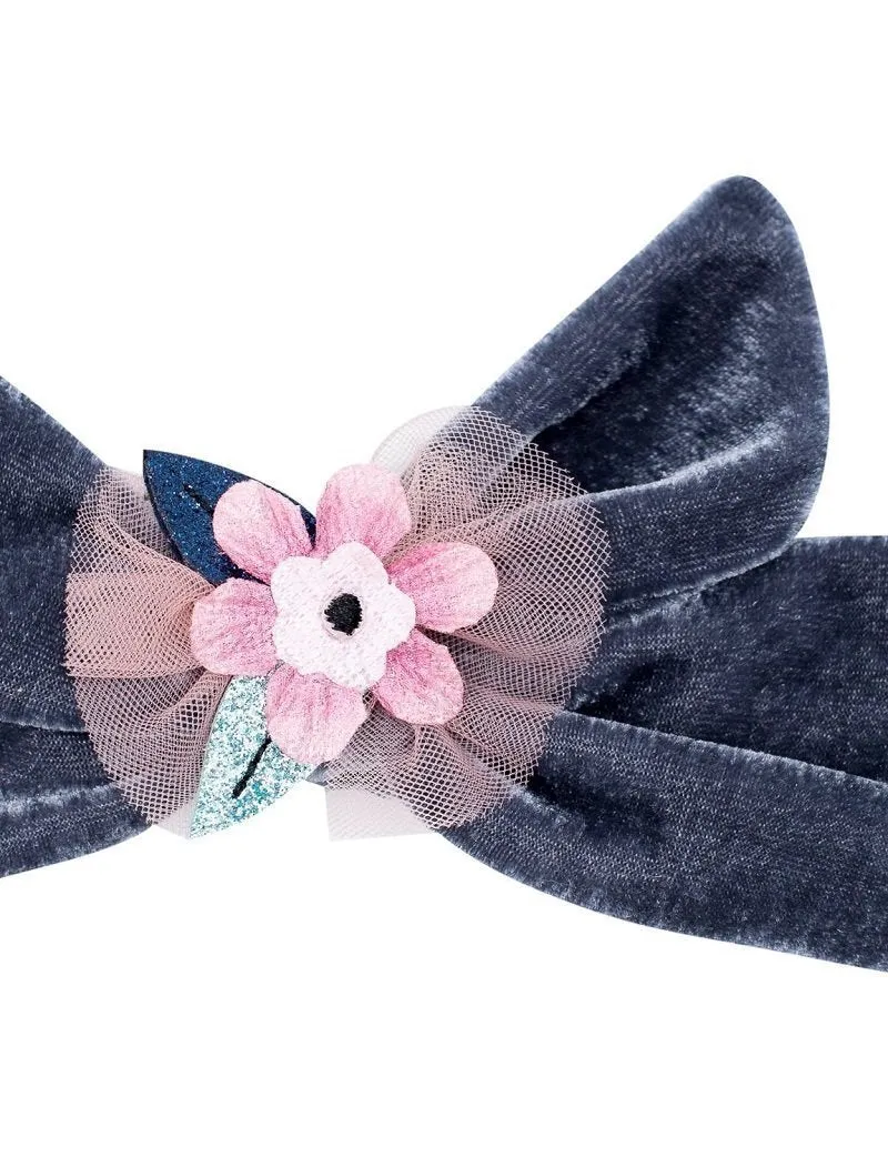Billy Loves Audrey Magic Flower Velvet Tie Head Band