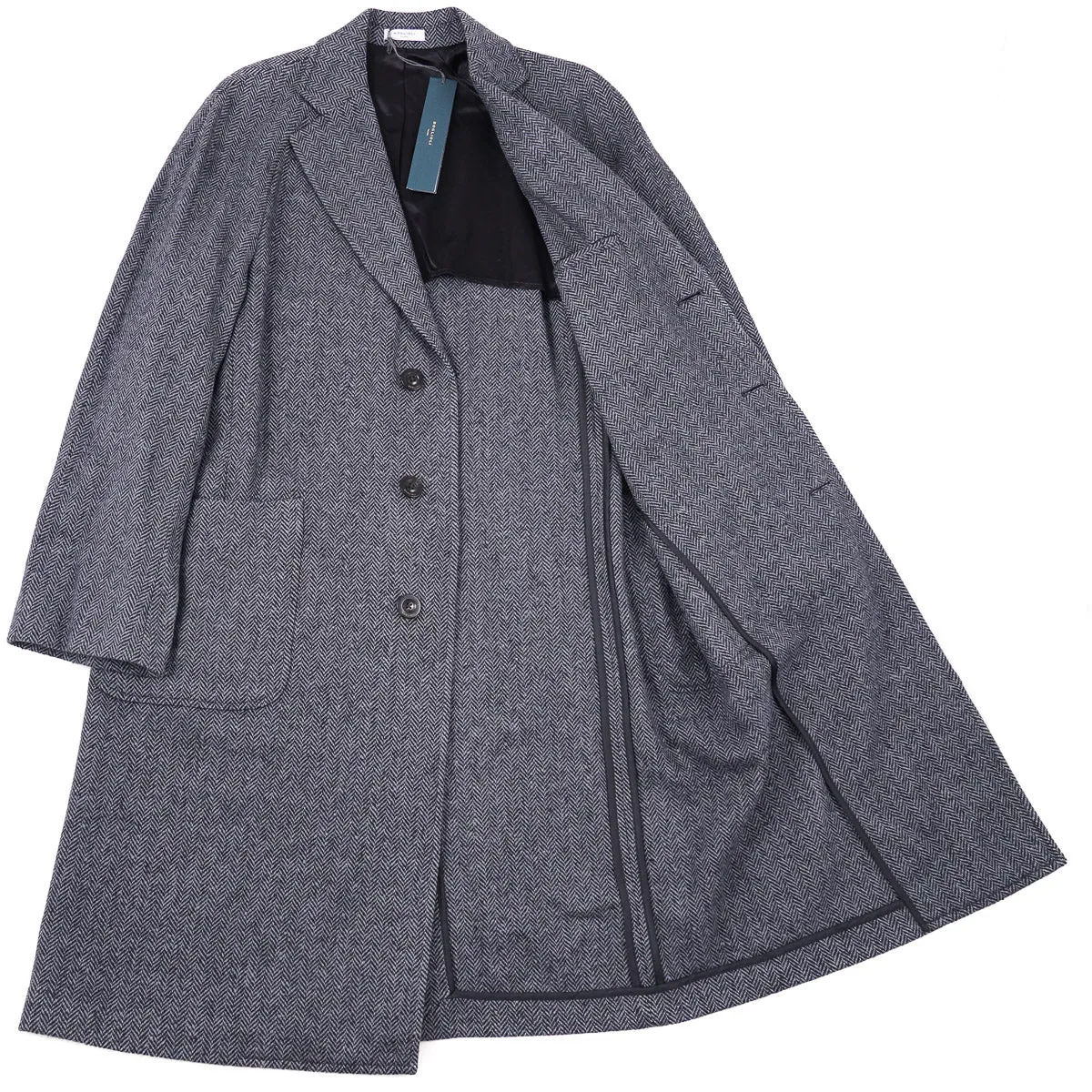 Boglioli Soft-Constructed Wool Overcoat