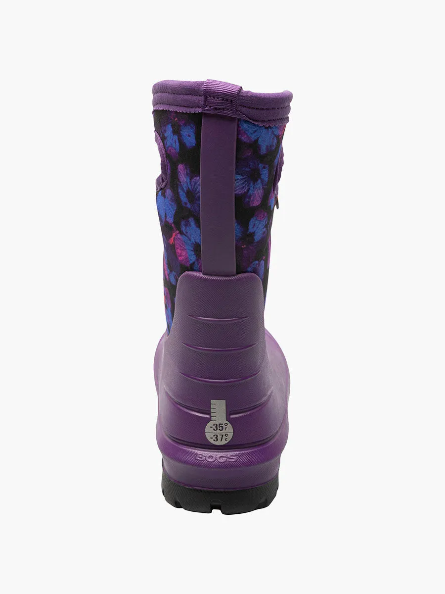 BOGS Purple Multi Petal Neo-Classic Boots