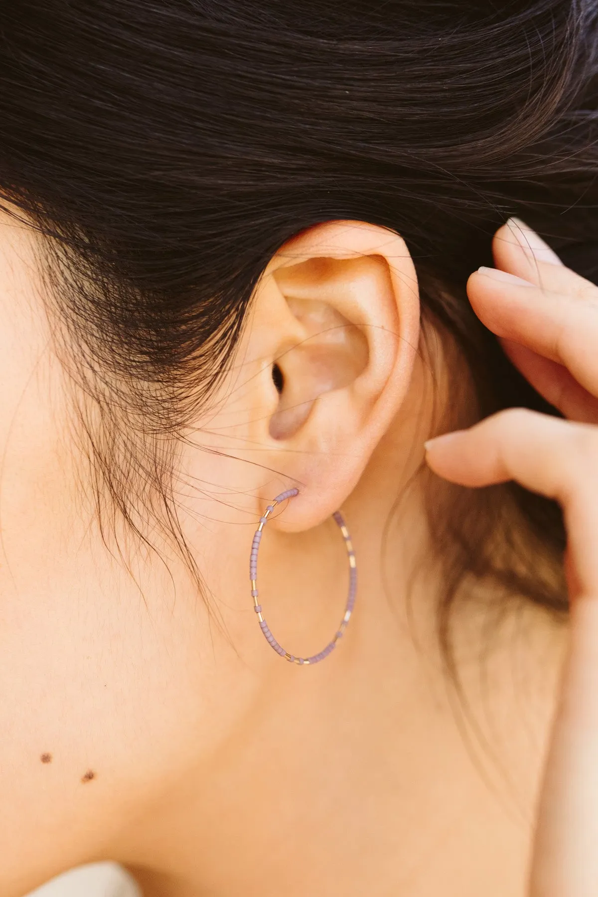 Chaldene Earrings, Ink