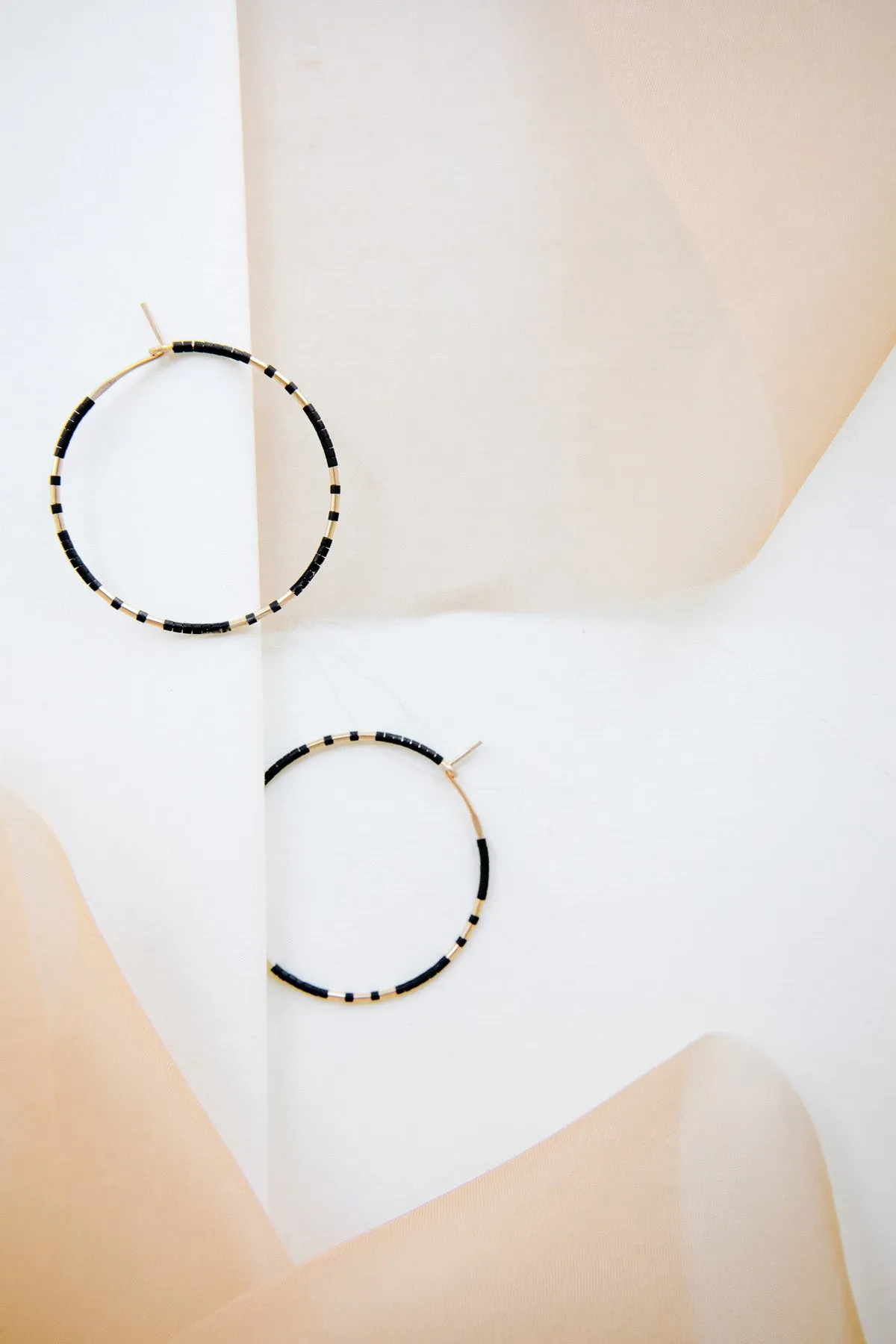 Chaldene Earrings, Ink