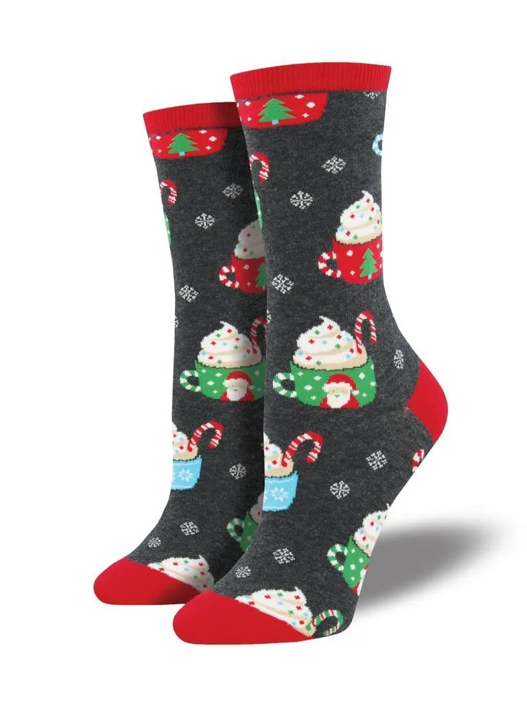 Christmas Cocoa Socks Women's Crew Sock