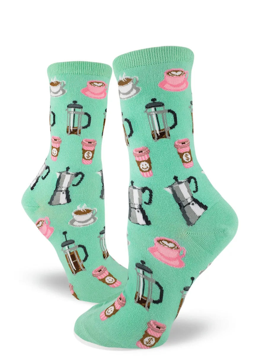Coffee Break Women's Crew Socks