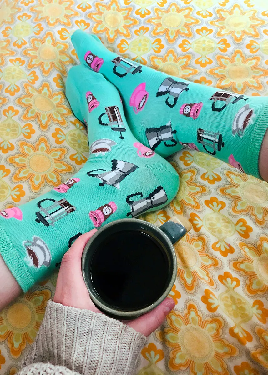 Coffee Break Women's Crew Socks