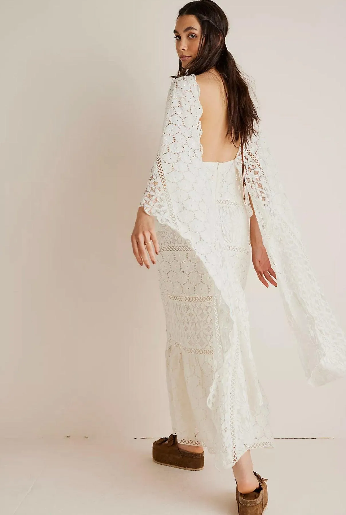 Cream Maxi Kaftan Dress Swansong