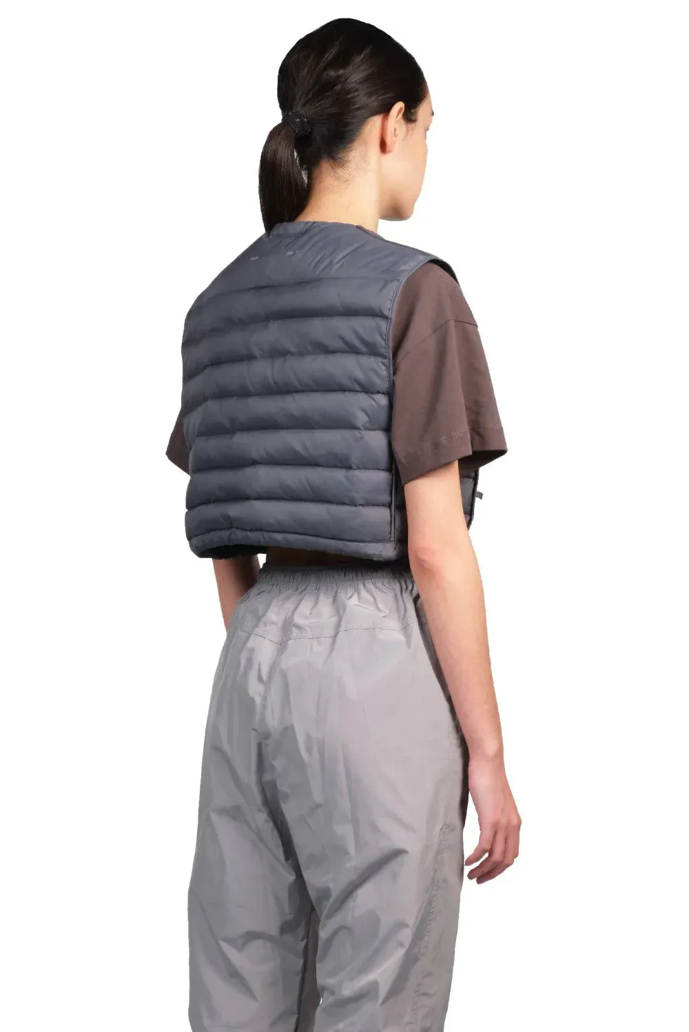 Cropped Down Vest