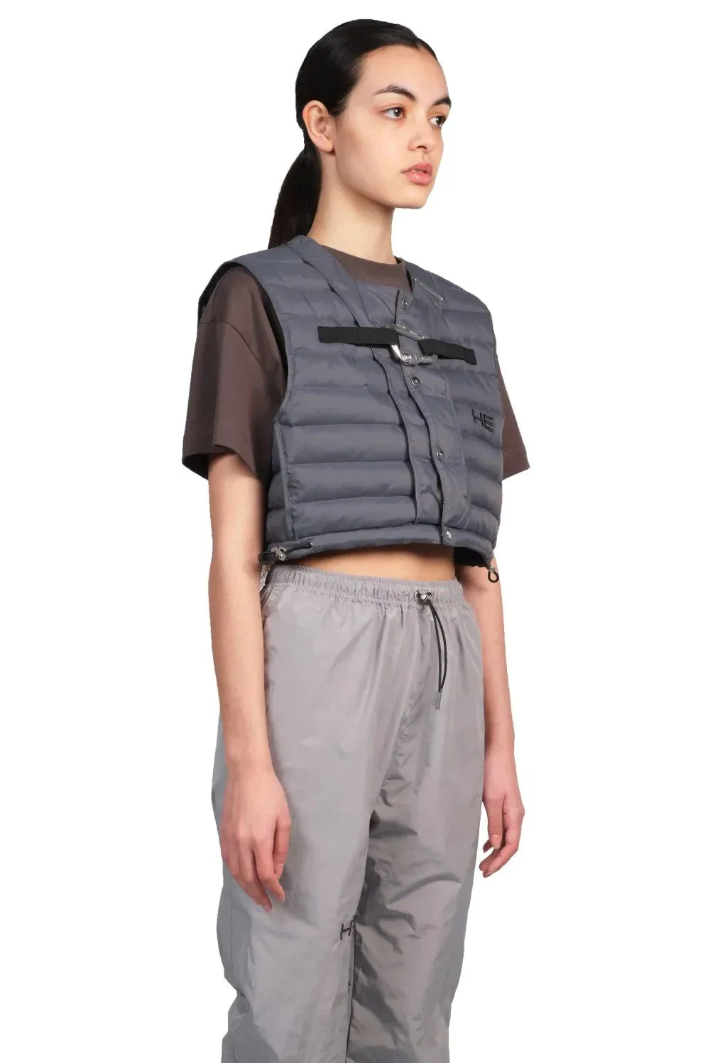 Cropped Down Vest