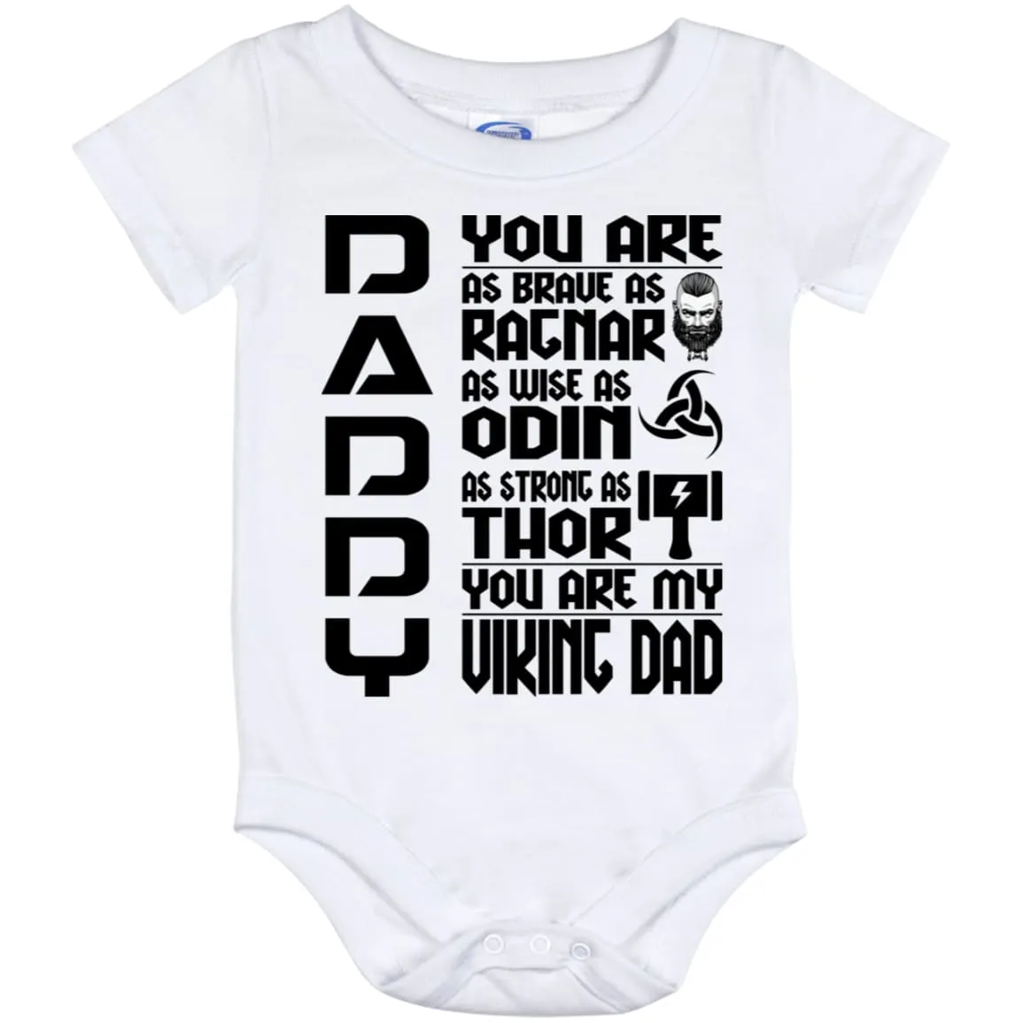 Daddy You Are My Viking Dad Baby Onesie