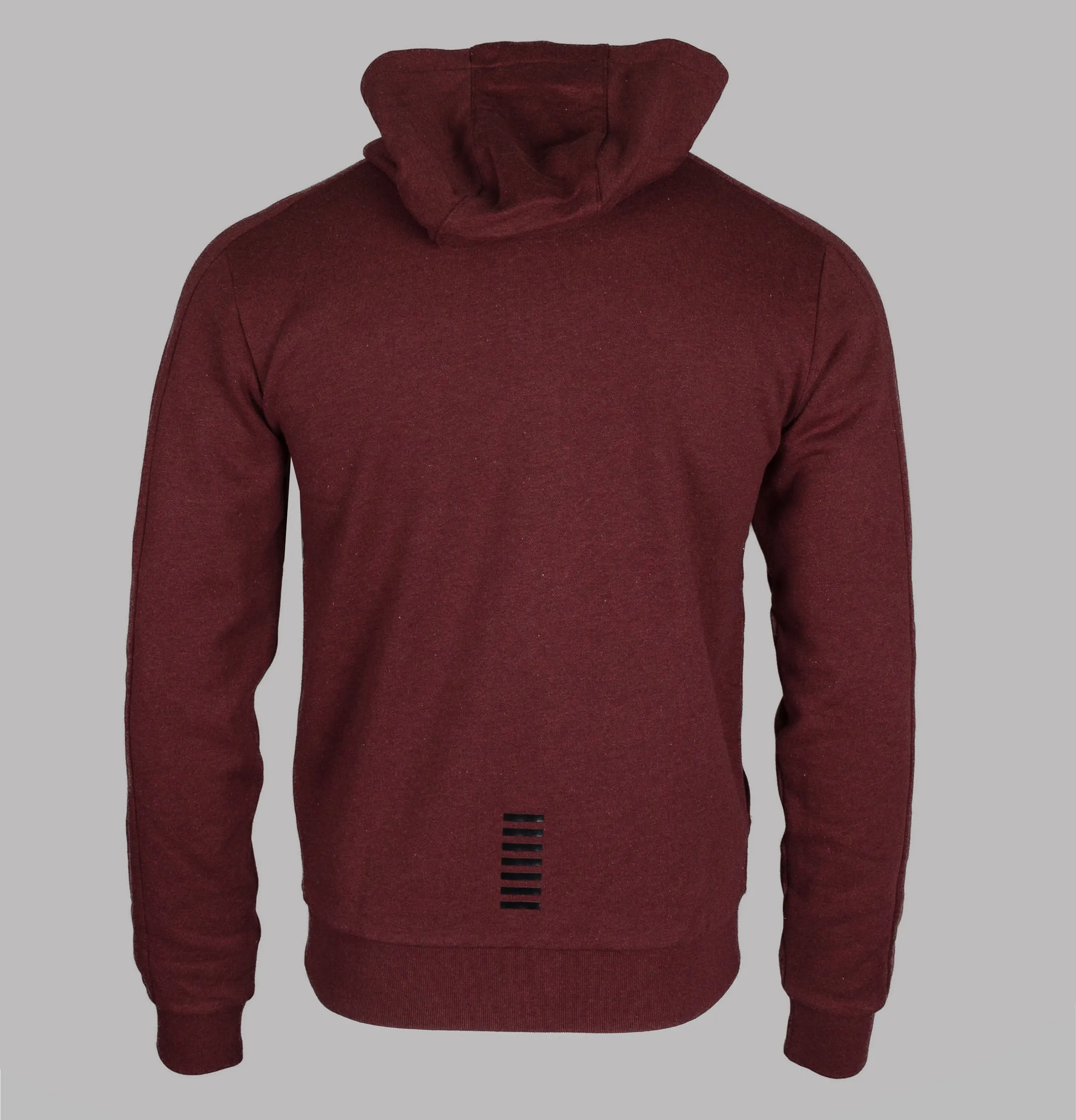 EA7 Full Zip Hooded Sweatshirt Burgundy
