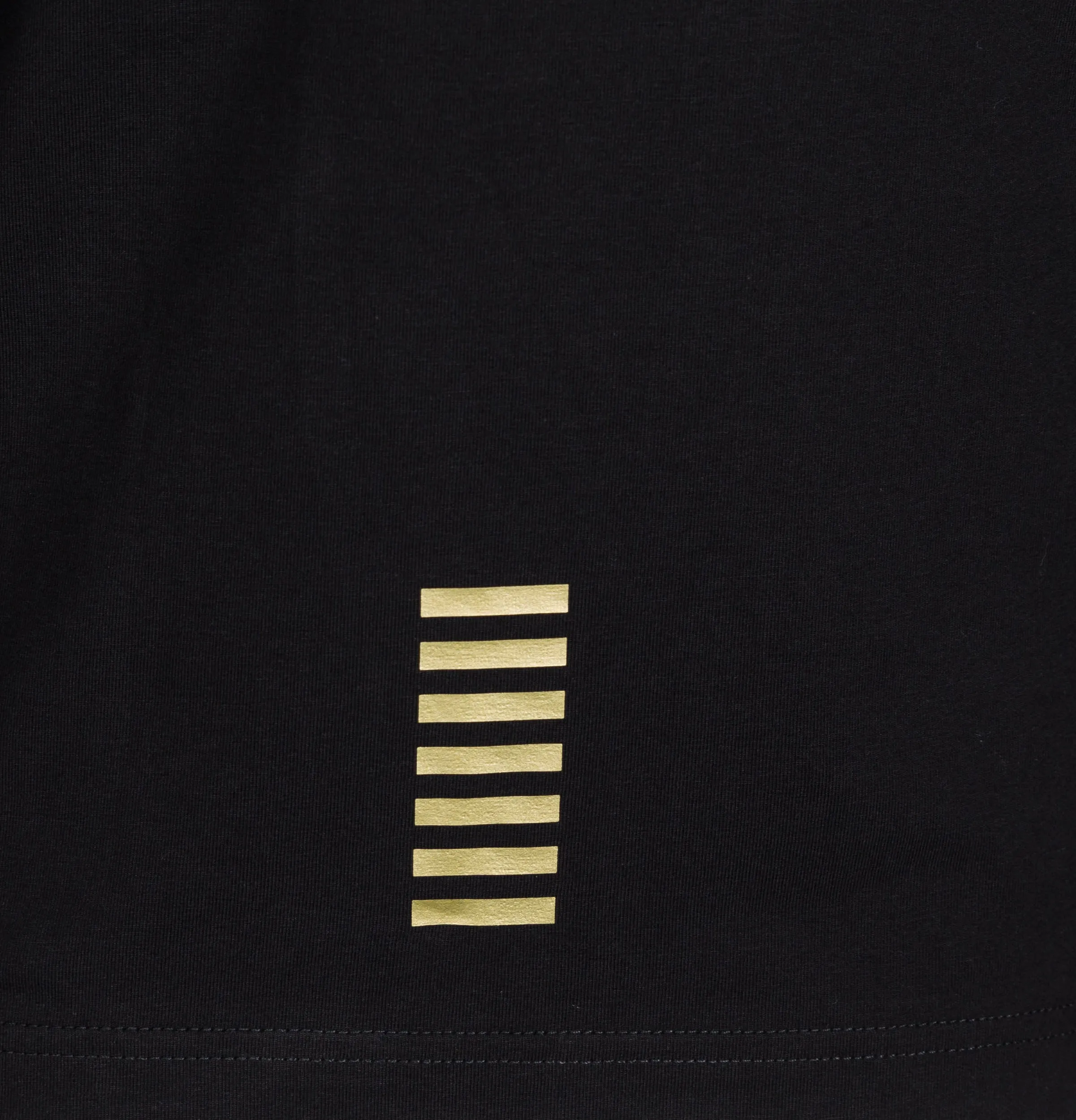 EA7 L/S Jersey Polo Shirt Black/Gold