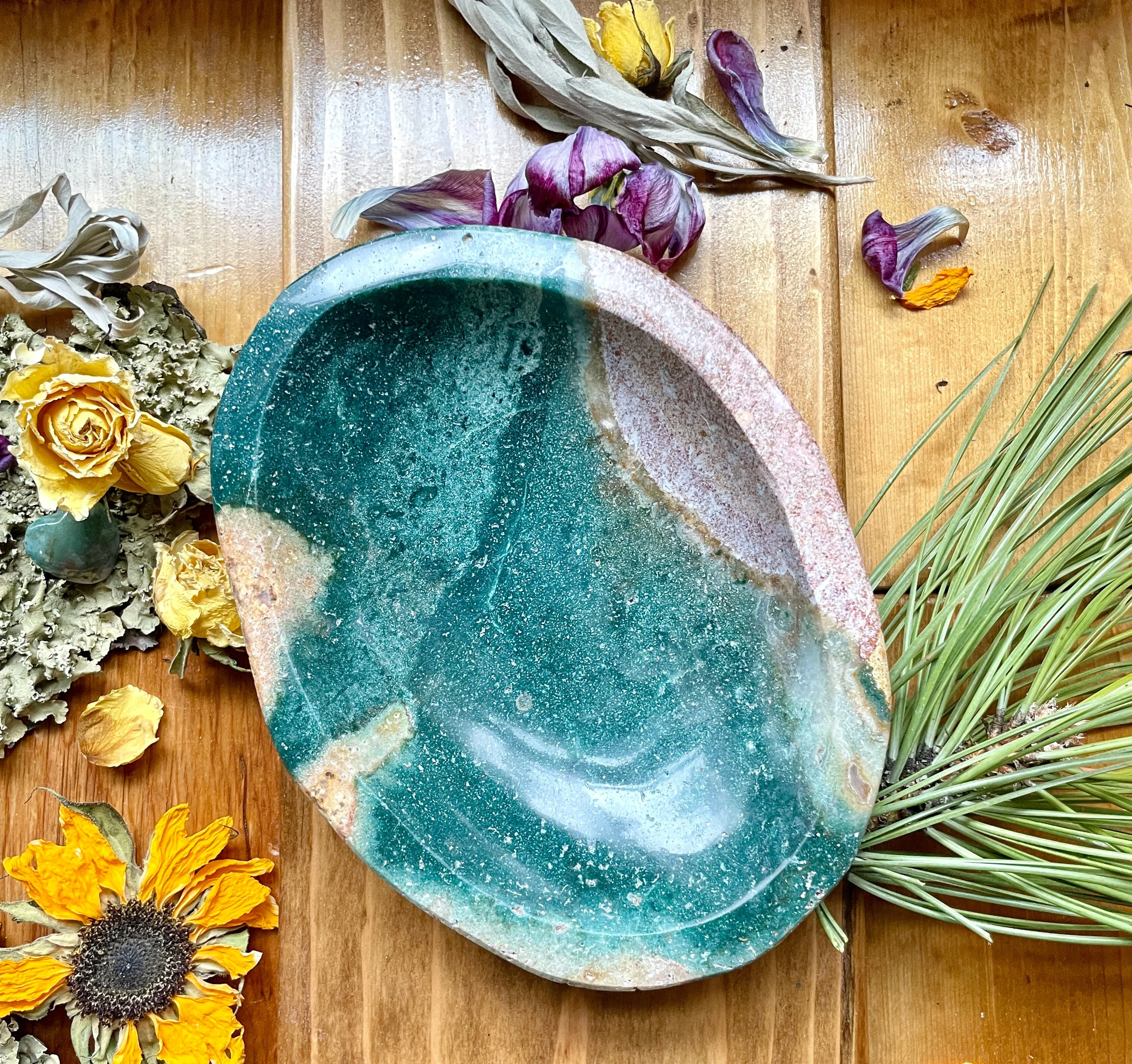Emerald Cove Jasper Dish