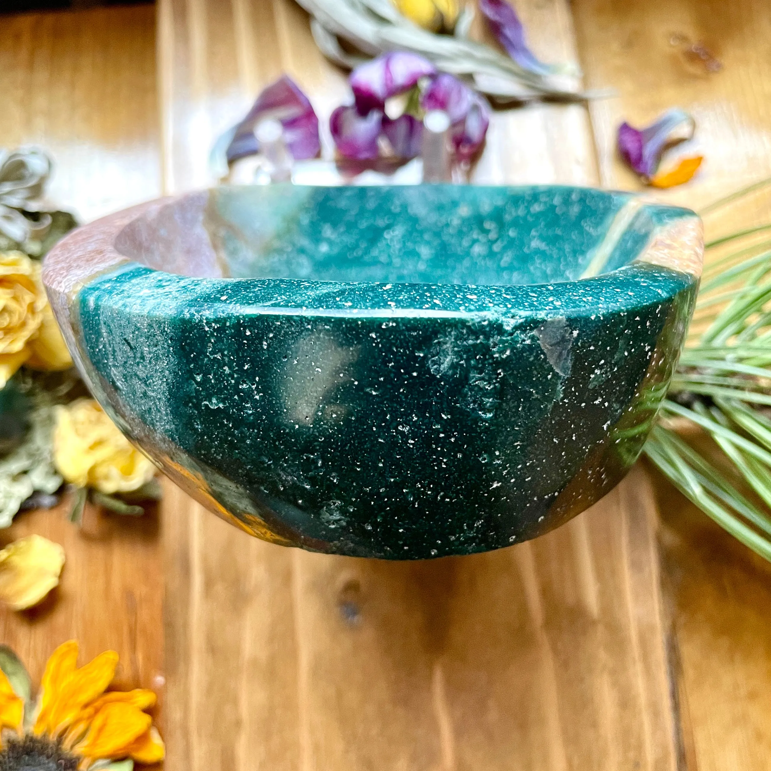 Emerald Cove Jasper Dish