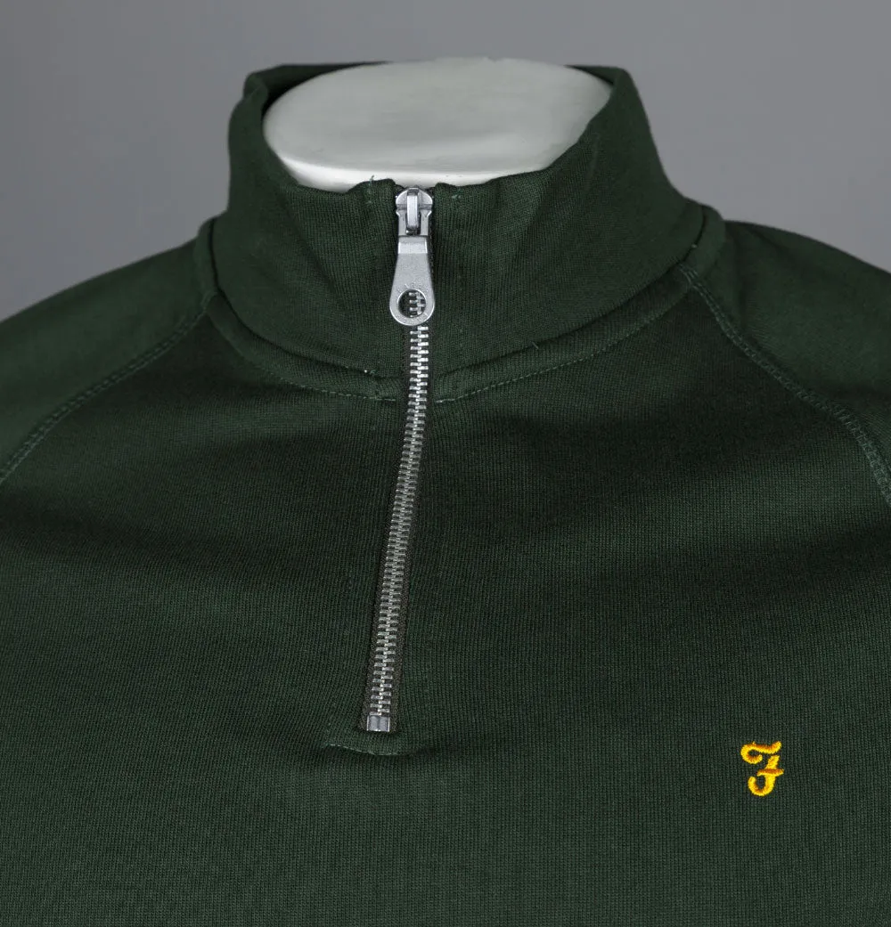Farah Jim 1/4 Zip Sweatshirt Evergreen