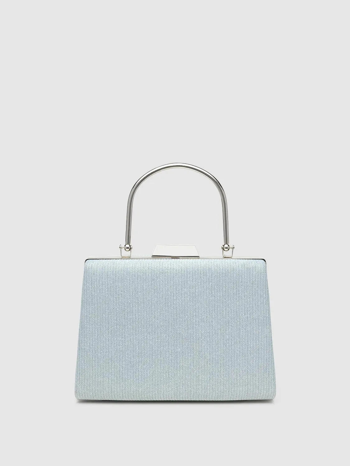 Glitter Minaudiere With Top Handle
