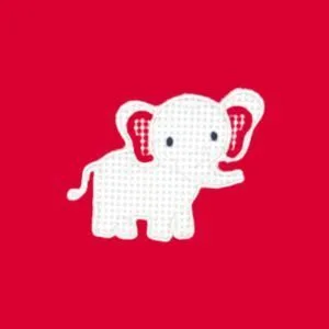 Hayden Half-Zip | Red with Elephant