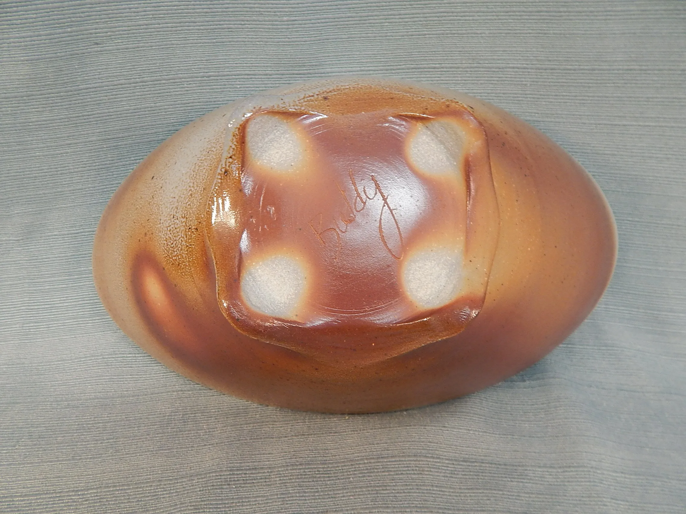 Iridescent Handmade Pottery Bowl