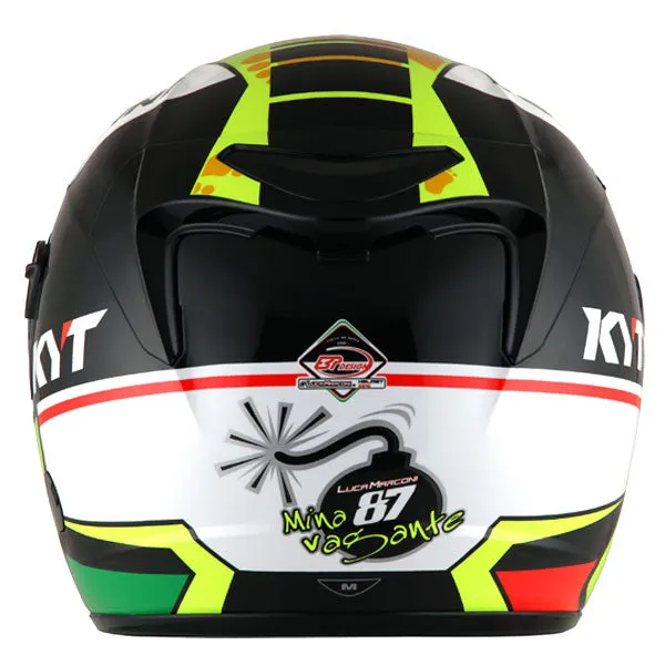 KYT Motorcycle Sunvisor Helmet LUCA MACRONI