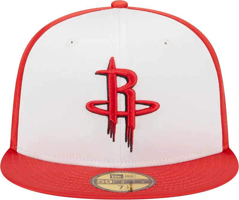 Men's Houston Rockets New Era 59FIFTY Satin Fitted Cap