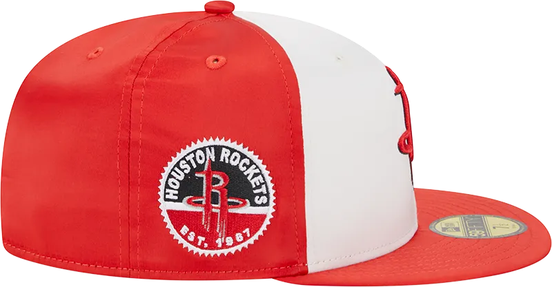Men's Houston Rockets New Era 59FIFTY Satin Fitted Cap