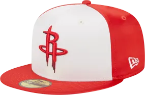 Men's Houston Rockets New Era 59FIFTY Satin Fitted Cap