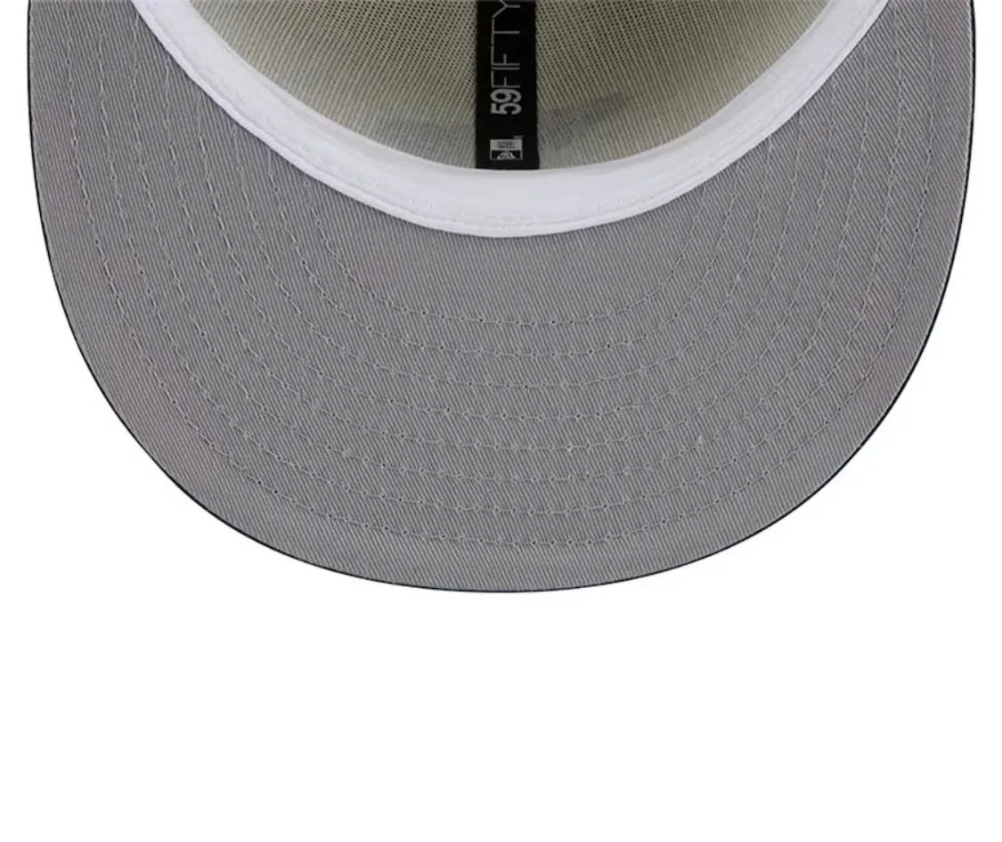 New Era 59FIFTY Cream Cooperstown Collection Chrome Oakland Athletics Fitted