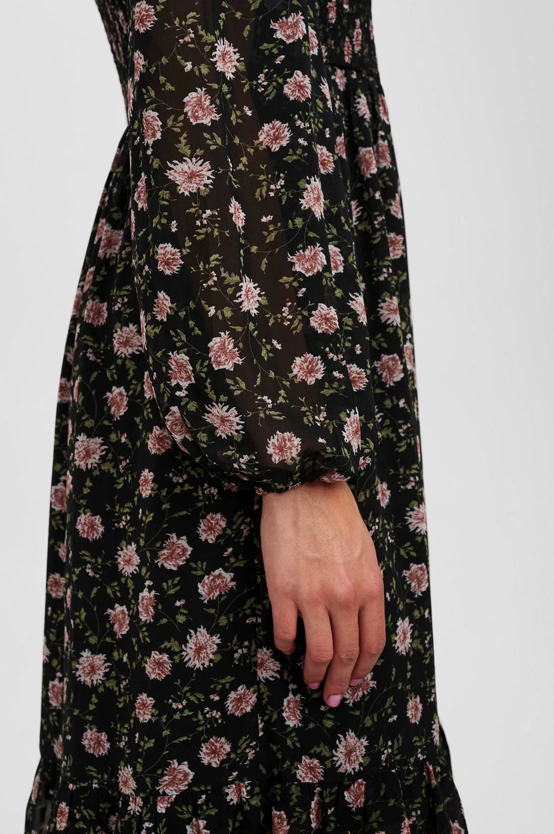 NUCALVIN DRESS - Caviar