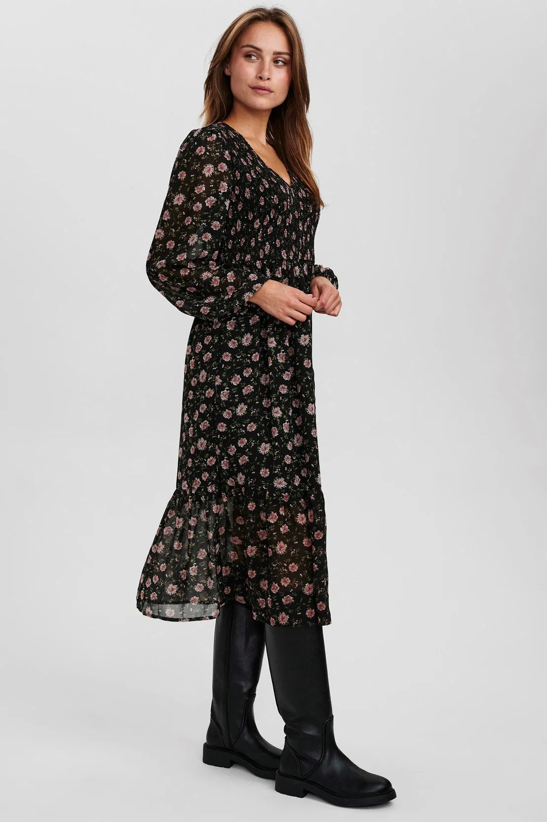 NUCALVIN DRESS - Caviar