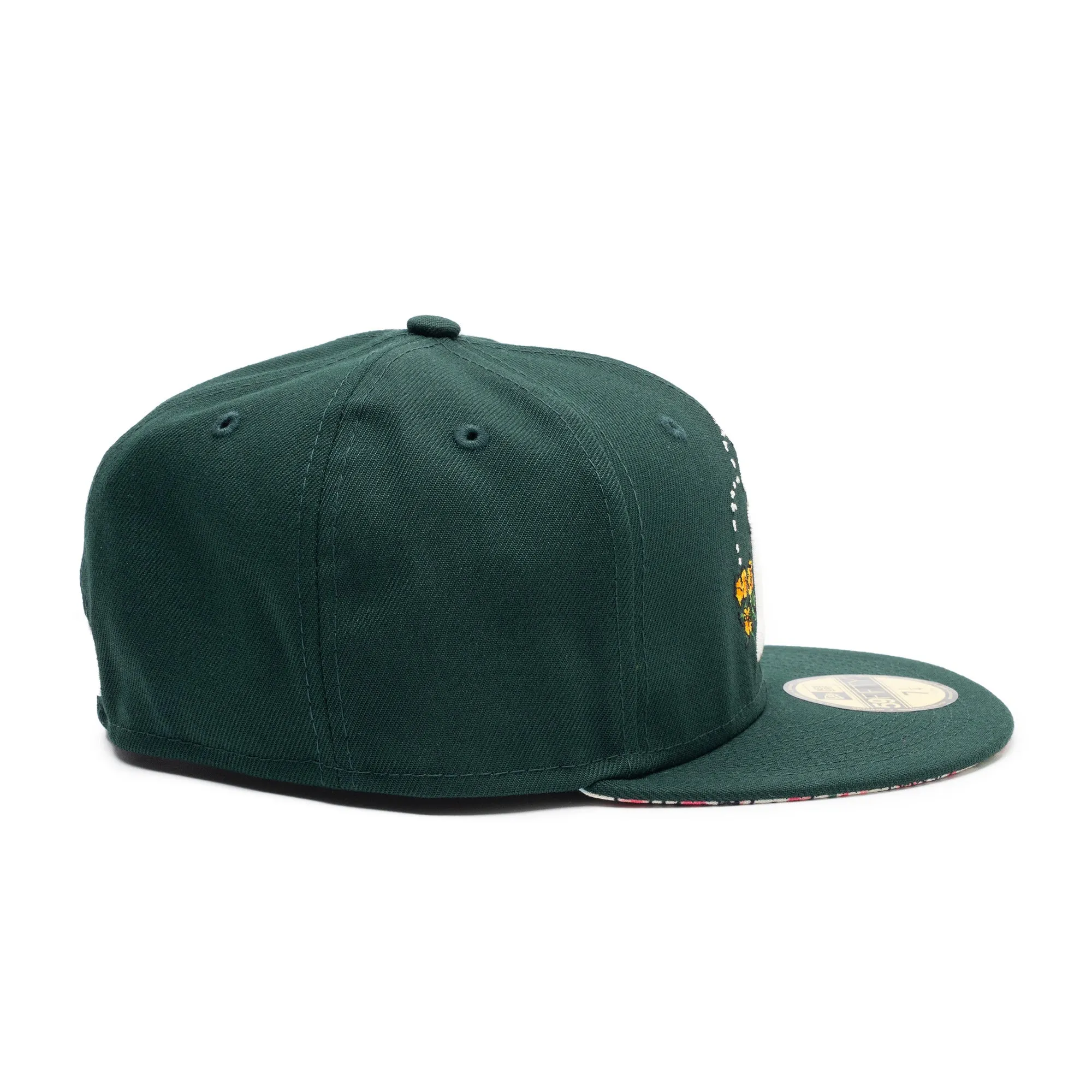Oakland A's Watercolor Floral Green
