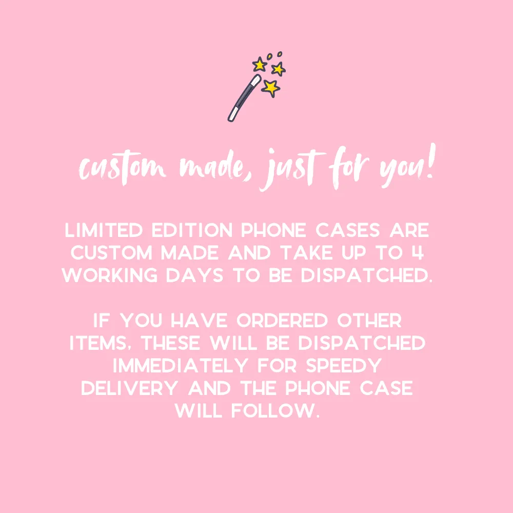 Patterned Personalised Polaroid Partner Phone Case - Upload Your Photo