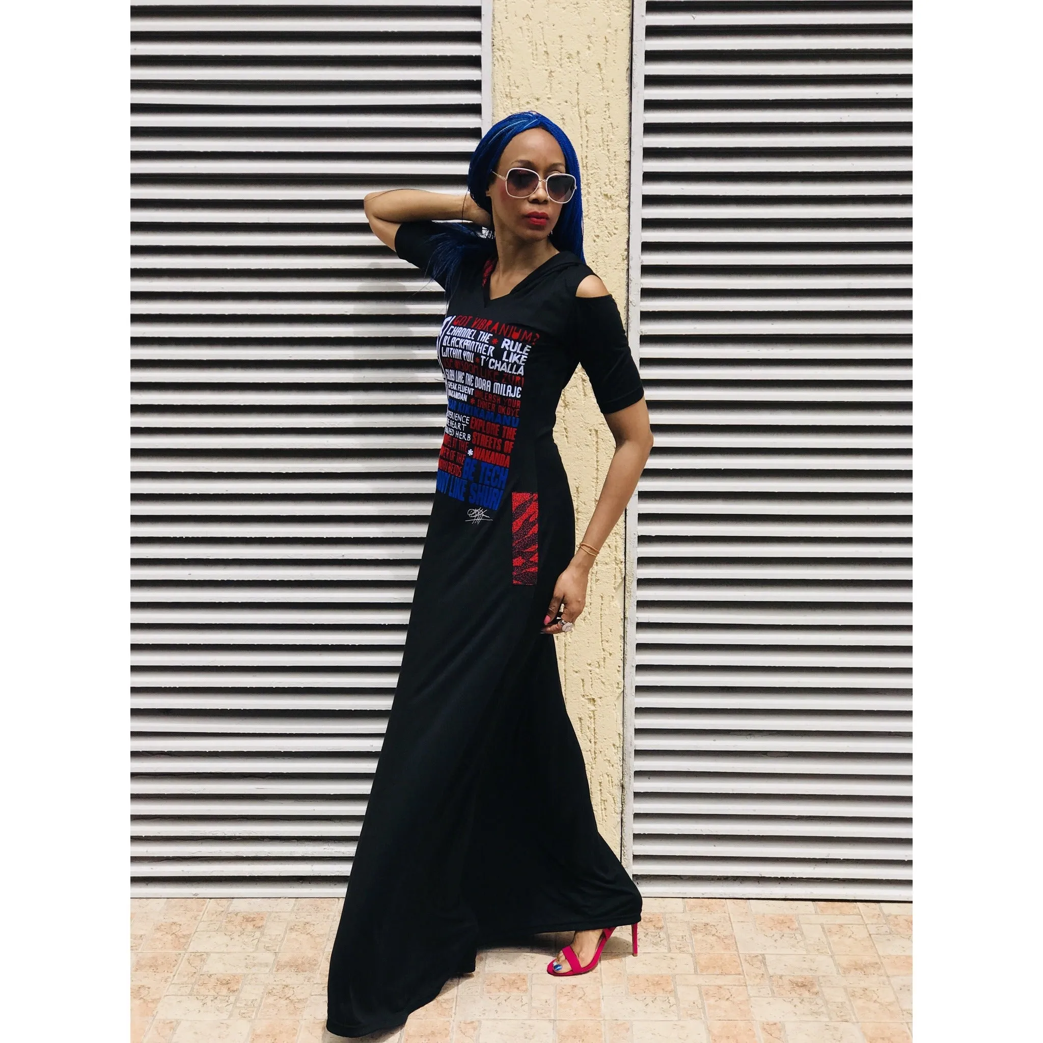 #WAKANDA Favourite Things Maxi Hood Dress
